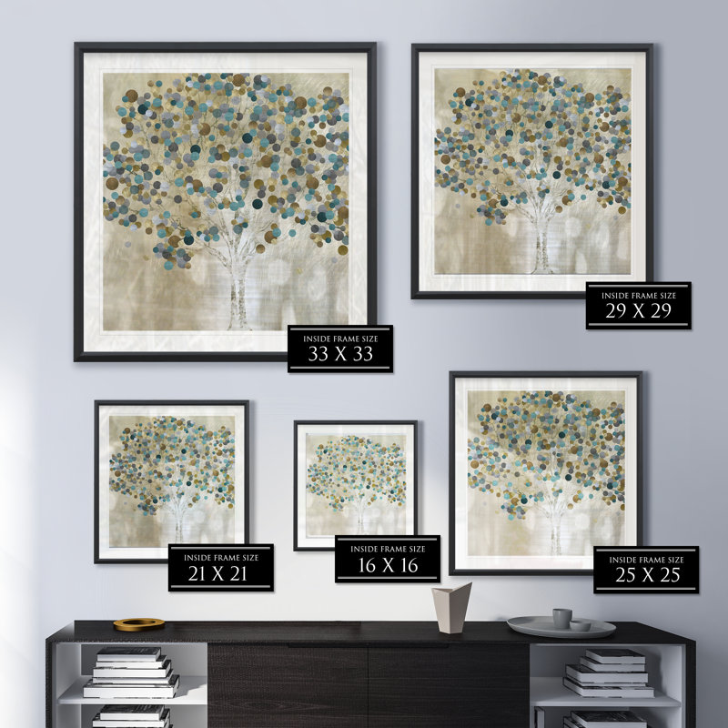 « a bleu », reproduction encadrée, H 17,5 po x l 17,5 po x P 1,5 po