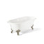 Baignoire de trempage autoportante en fonte 68 "x 31" Armand