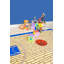 Tapis bleu pour salle de bain Furnish My Place Nieman 695 Basketball Kid | Salle de jeux et de la maternelle | Terrain de basketball | Décoration moderne | Bleu-543094880