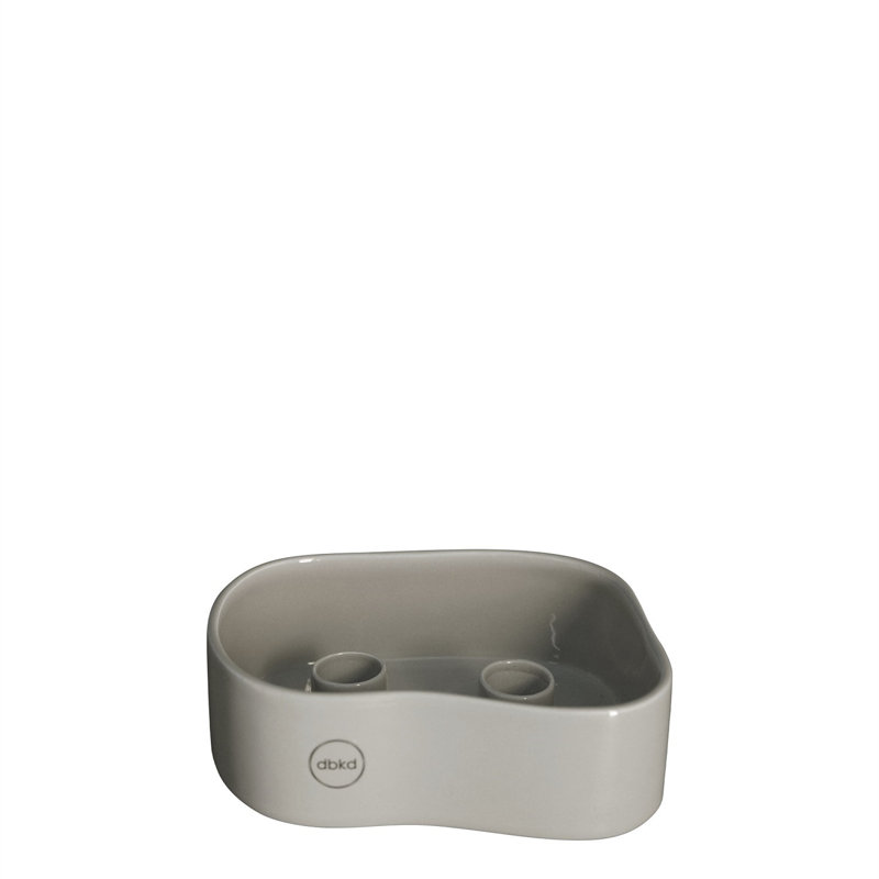 1.96'' H Ceramic Tabletop Candle Accessories, Off White
