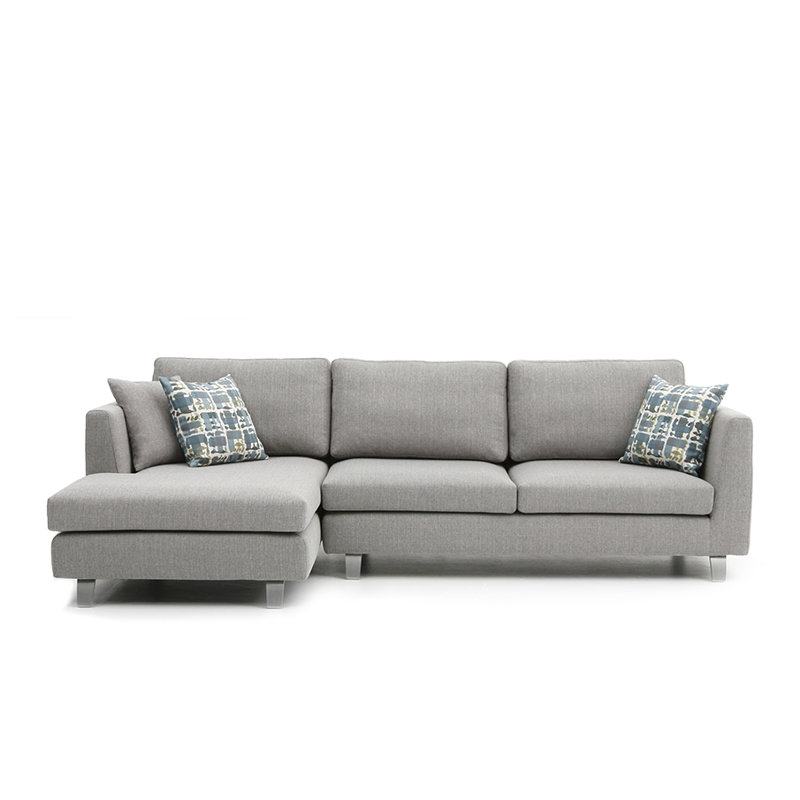 Swynford Upholstered L-Shaped Sectional, Left Hand Facing, Niche Silvermoon