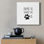 Home Is - Art textuel sur toile tendue-1941713410