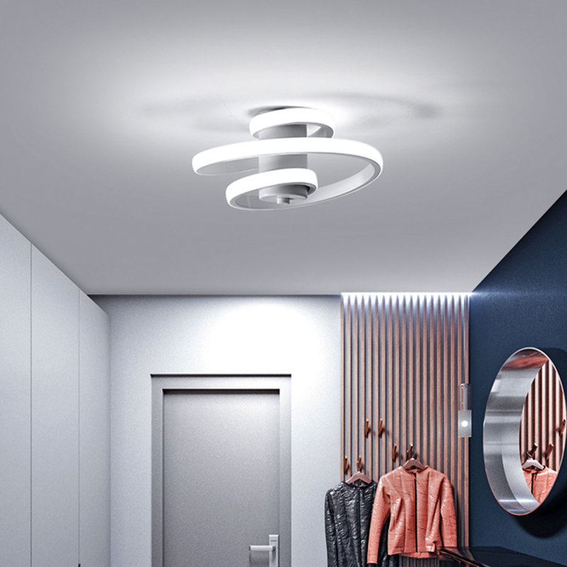 Marashio 9" Modern LED Ceiling Light, Elegant Living Room Hallway Bedroom Lamp 18W