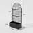 Holly Metal Plant Box with Trellis with Wheels-1279581264