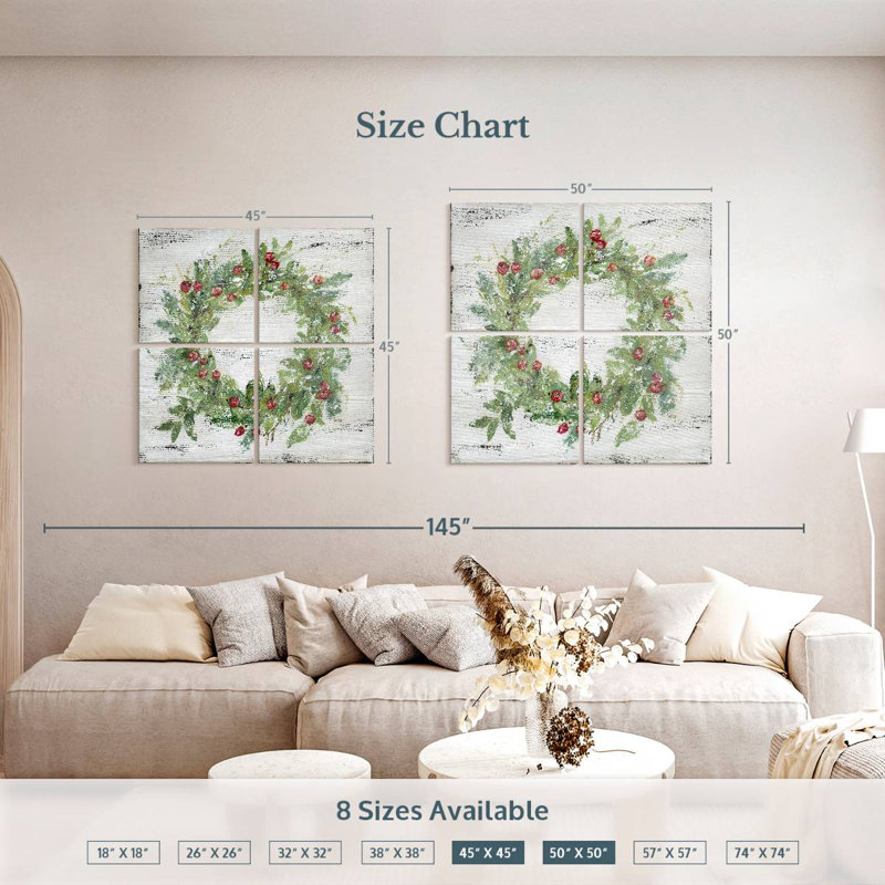 Lelend Berry Wreath, 50'' H x 50'' W