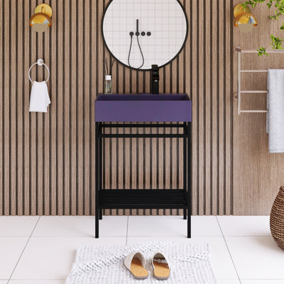 Freestanding Bath Vanity With 24 In. W Ceramic Top Unassembled