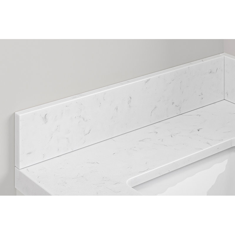 Dessus de coiffeuse Ariel, Quartz de Carrare