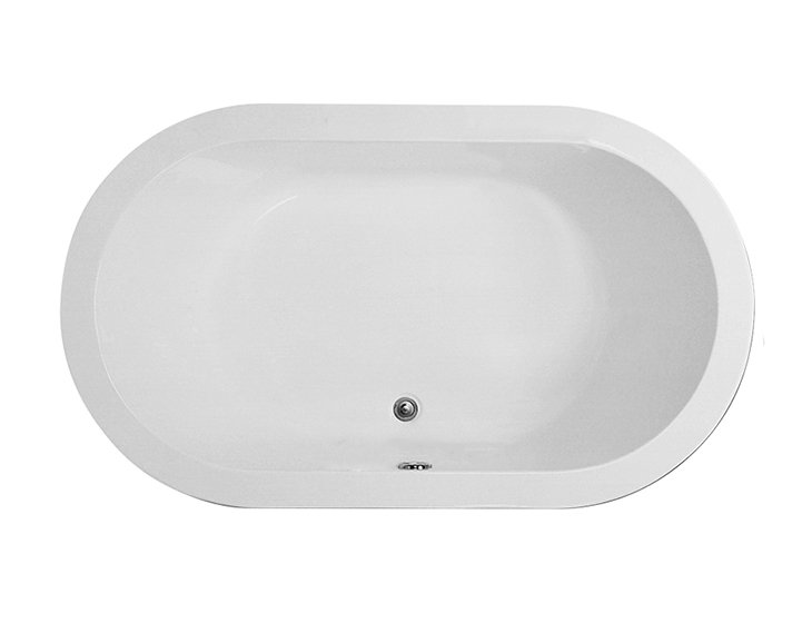 New Yorker 2 Soaker Tub - Matte, Drop in, 22.75" H x 65.5" W x 32" D