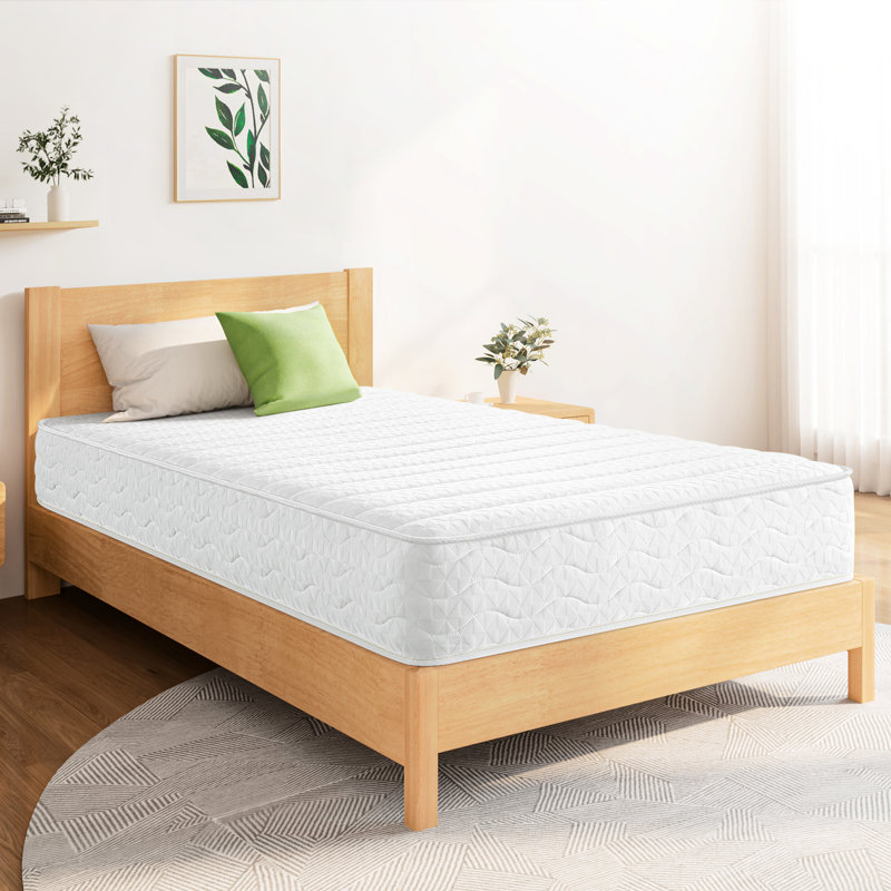 Grand matelas de 8 po d'épaisseur, mi-ferme, à ressorts indépendants, respirant, pour chambre à coucher