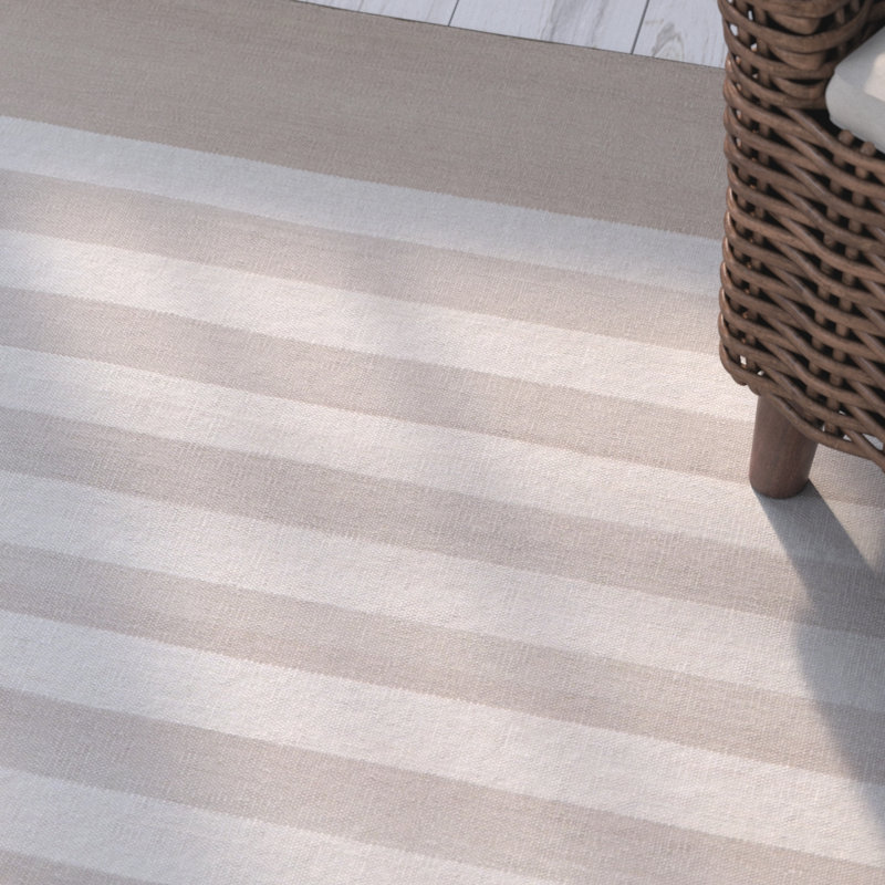 Kinslee Cotton Striped Indoor Rug, Rectangle 3'3" x 5'3"