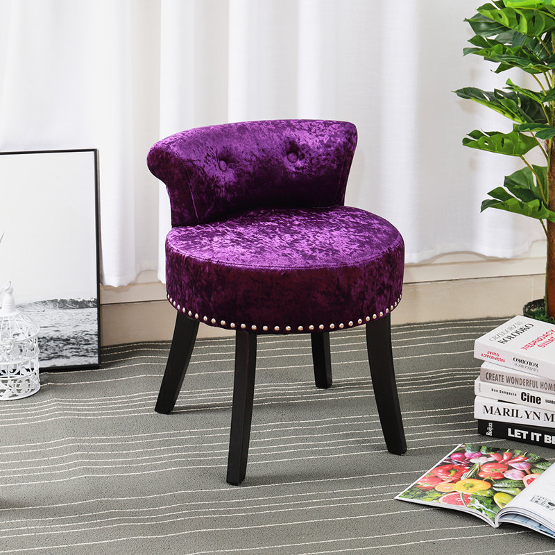 Accent Stool, dark purple