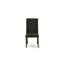 L'ensemble de salle à manger 6 pièces comprend une table de salle à manger rectangulaire avec pieds en X et 4 chaises Parson en tissu noir avec banc, noir brossé-372657616-372657623