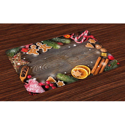 Locust Grove Gingerbread Man Spices Biscuits Placemat