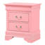 Charmante table de chevet traditionnelle rose