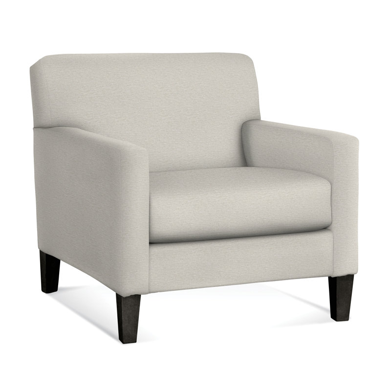 Tampa Armchair, White Performance Fabric; 0851-94, Java