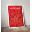 Nashville City Map - No Frame Print-116191336