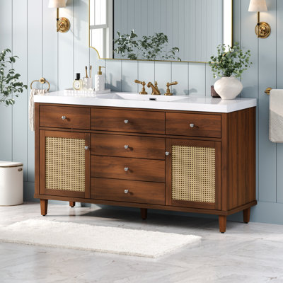 60" Free Standing Single Bathroom Vanity