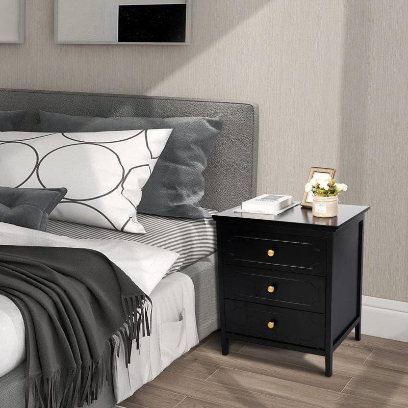 18.85'' W Nightstand, Black