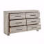 Mobilier de chambre à coucher à 6 tiroirs en bois