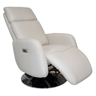 Sidonie Leather Swivel Power Recliner
