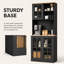 Armoire de cuisine de 72,72 pouces avec vaisselier, comptoir ouvert et tablettes ajustables