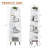 4 Tier Corner Shelf Bookcase, Tall Narrow Corner Storage Rack,  Wooden Display Shelf Organizer, Space Saving Bookshelf-469736817