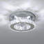 Plafonnier rond en cristal