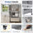 58.3" Stainless Steel Storage Cabinet