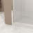 Pivot Shower Door, Aluminum Frame, Half Frame ,1/4"(6Mm) Tempered Glass Explosion Proof Film-120558935