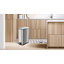 Poubelle de cuisine mince en acier inoxydable avec pédale et couvercle à fermeture en douceur 4 gallons Home Zone Living-98180854