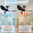 32'' 3 - Blade Large Indooor Ceiling Fan With Light Kit and Remote, 3 LED Colours, 6 Speed Noiseless DC Motor, Timer