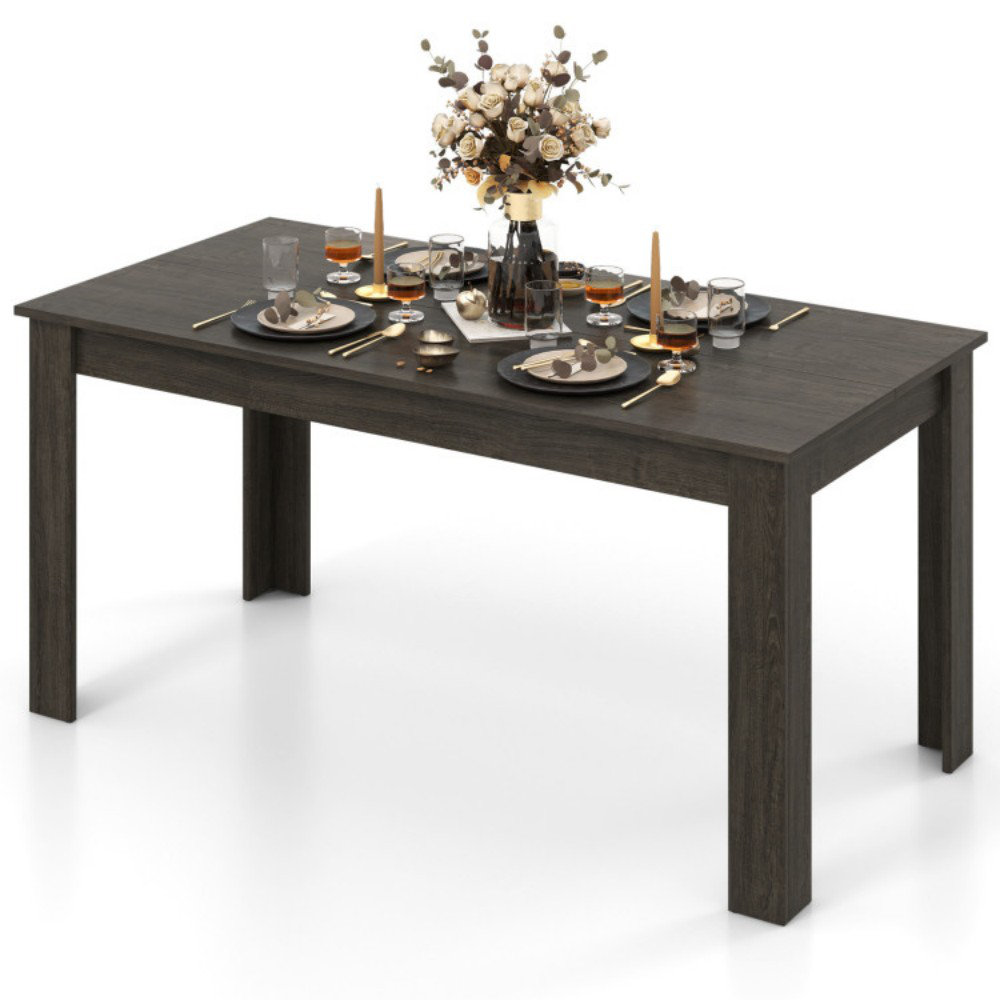 George Oliver 63 Inch Rectangular Modern Dining Kitchen Table - Wayfair ...