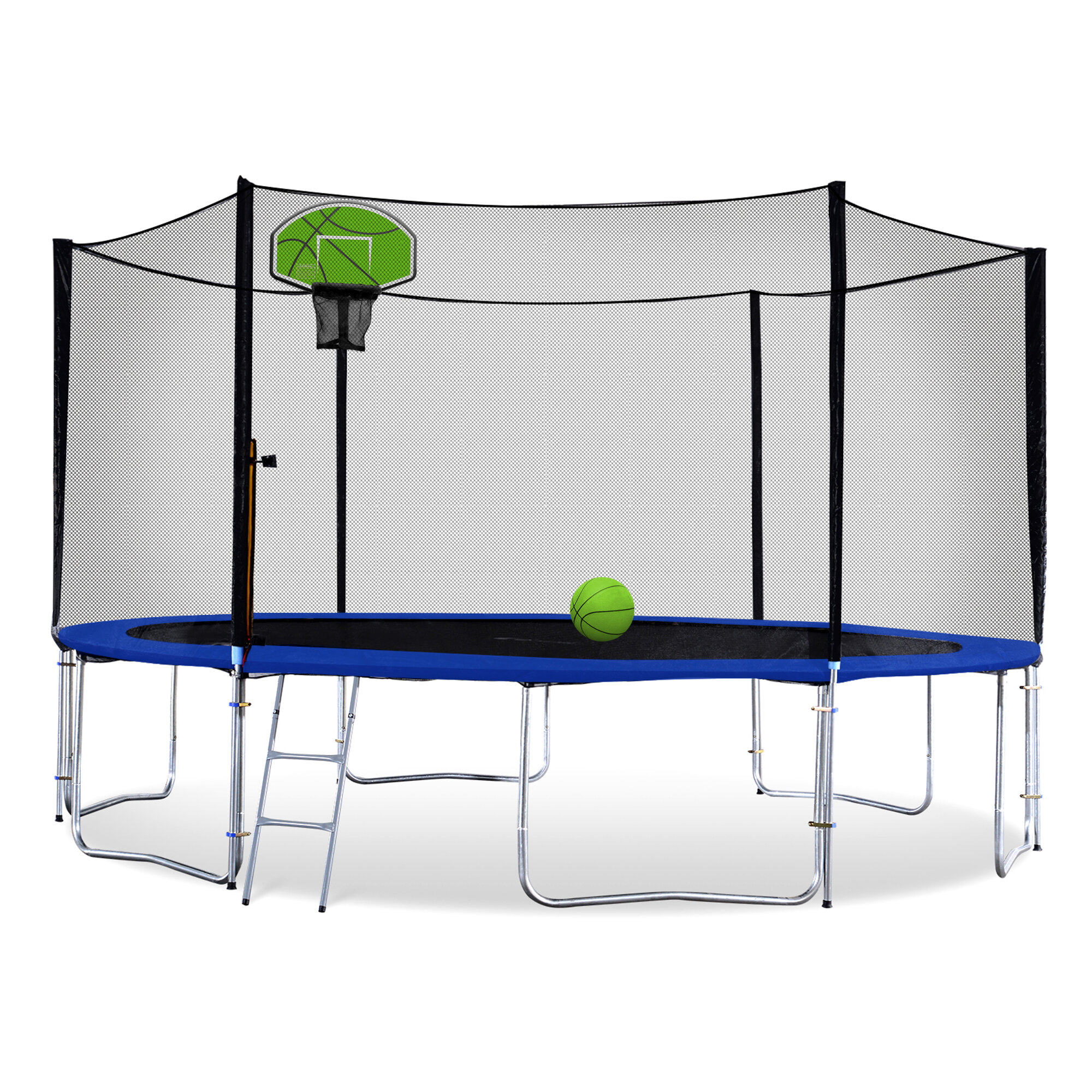  Trampoline Basketball Hoop, Fit for Straight Pole and Curved  Pole, Basketball Hoop for Trampoline with 2 Mini Basketball and Pump, Easy  to Install : Sports & Outdoors