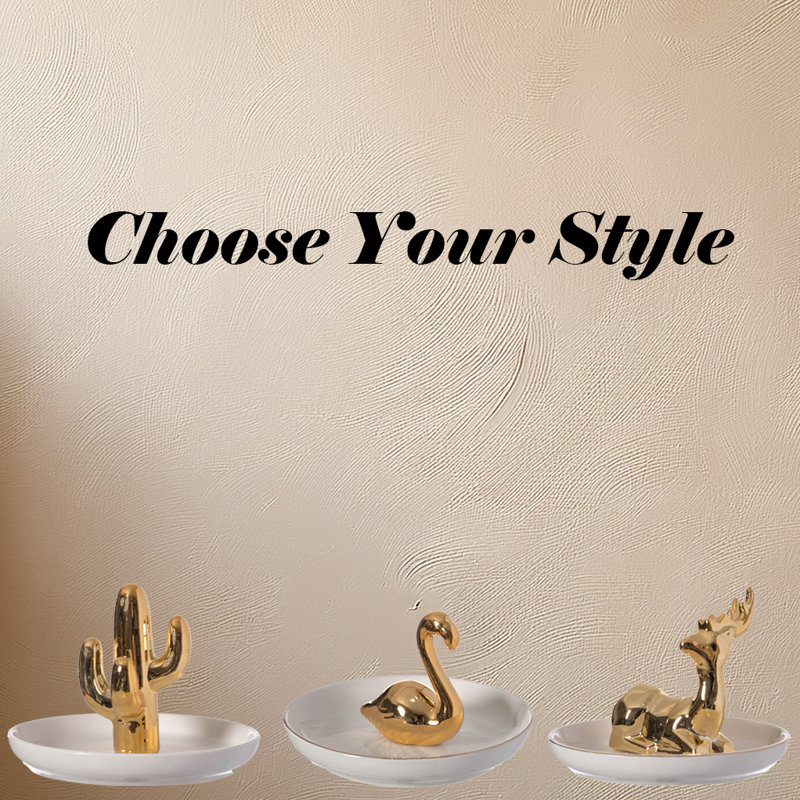 Ceramic Trinket Dish + Figurine Included