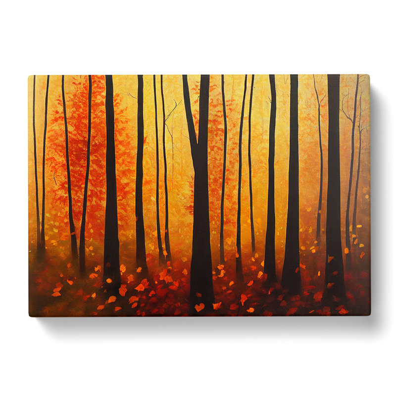 Marvellous Autumn Forest - Wrapped Canvas