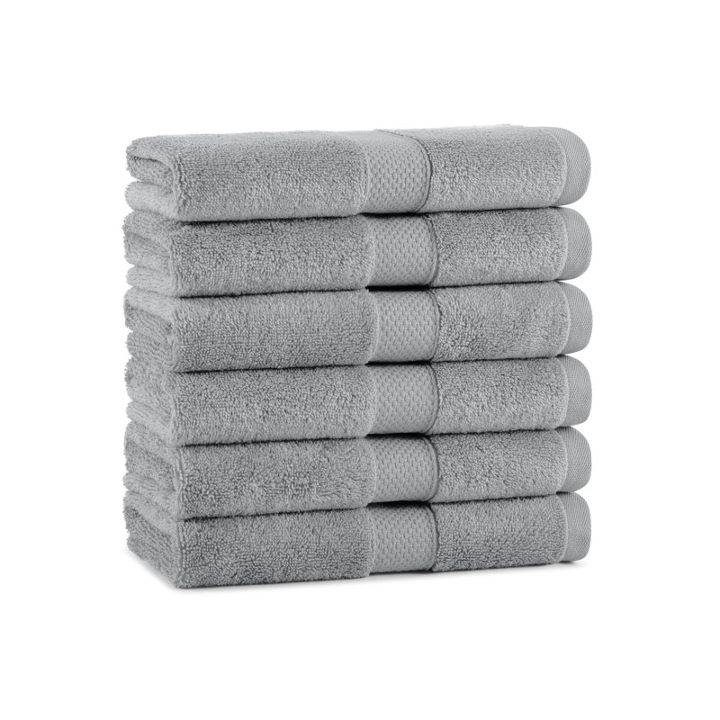 Standard Cotton Hand Towel 16x30 (6/Pack), Slate Gray