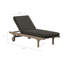Chaise longue d'extérieur en teck Saratoga-123103184