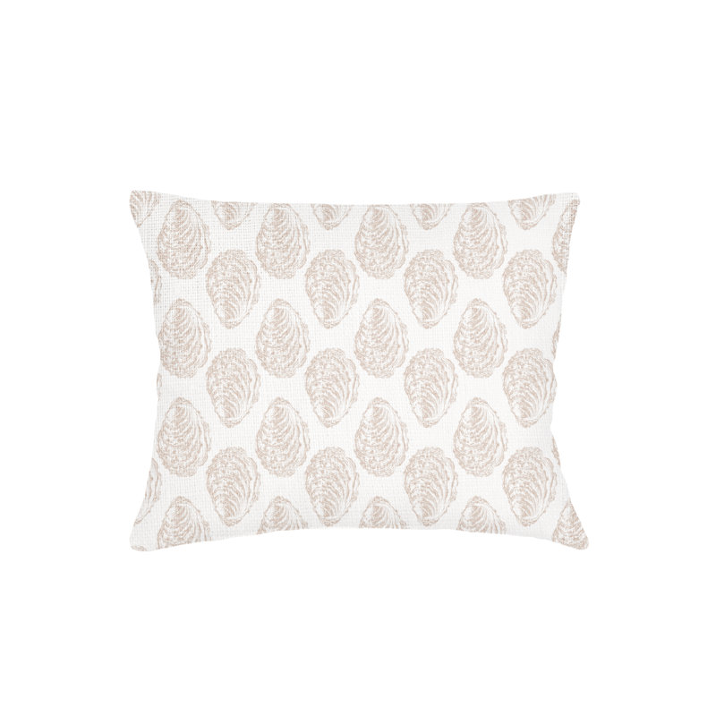 Printed Pillows Linen Pillow Cover & Insert, Beige, Rectangle 20" H x 30" W, Pillow Cover Only - No Insert