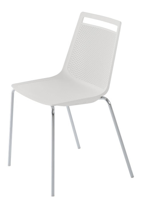 Chaise d'invité Akami, blanc