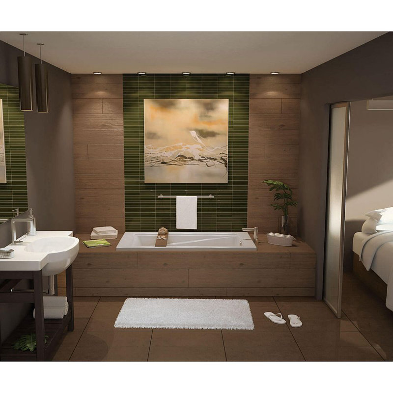 Exhibit 71.88'' x 36'' Soaking Acrylic Bathtub