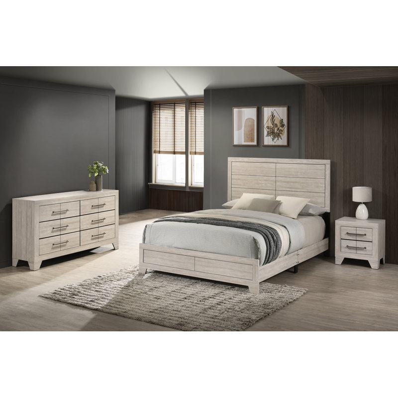 Ensemble de chambre à coucher 3 pièces Deegan, Très grand