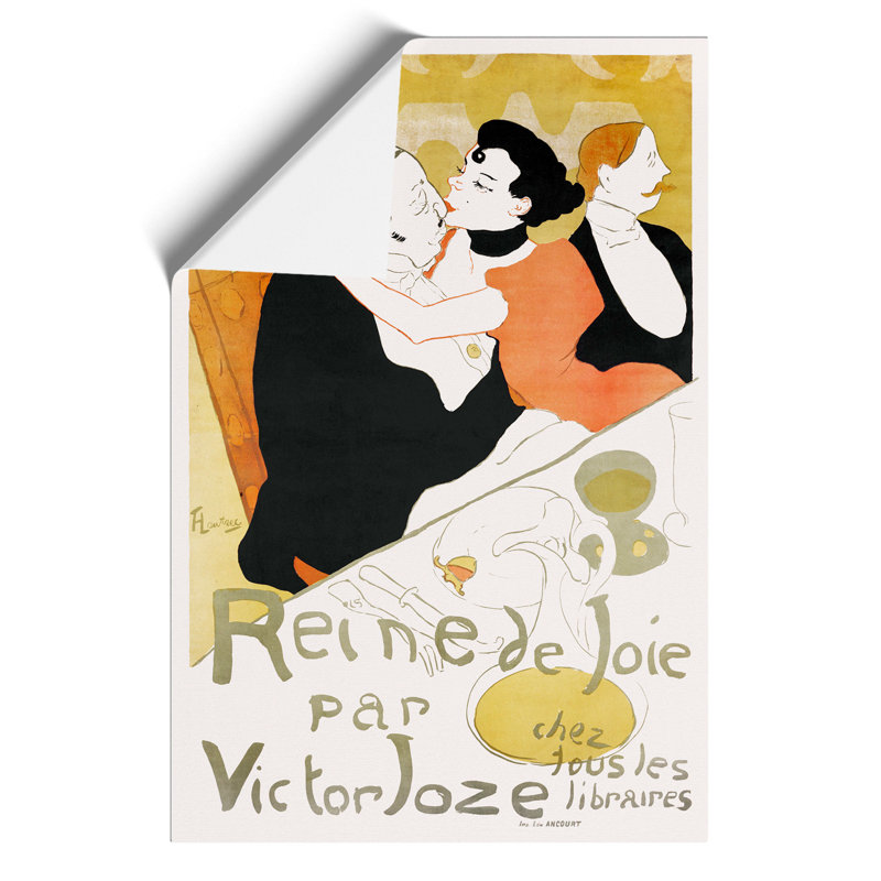 Reine de Joie by Henri de Toulouse Lautrec - Frameless Print, 84cm H x 59cm W x 0.1cm D