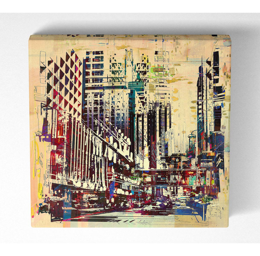 NYC Building Blocks - Kunstdrucke auf Leinwand - Wrapped Canvas