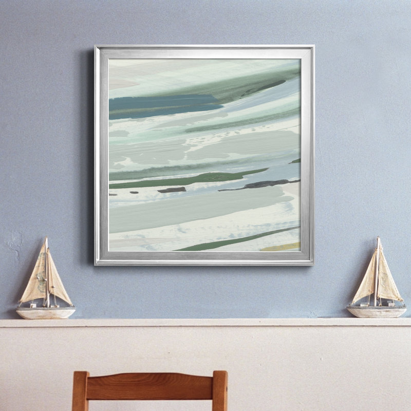 Upstate I - reproduction d'art sur toile, H 34,5 po x l 34,5 po x P 1,5 po, Argent
