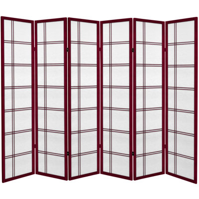 71" x 94.5" Double Cross 6 Panel Room Divider