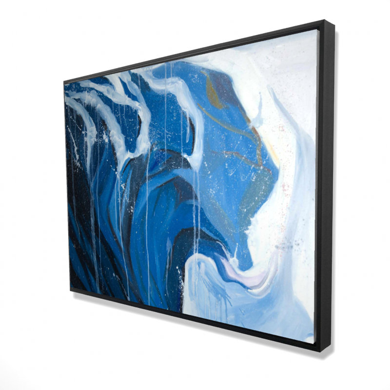 Abstract Wave In Motion Print On Canvas