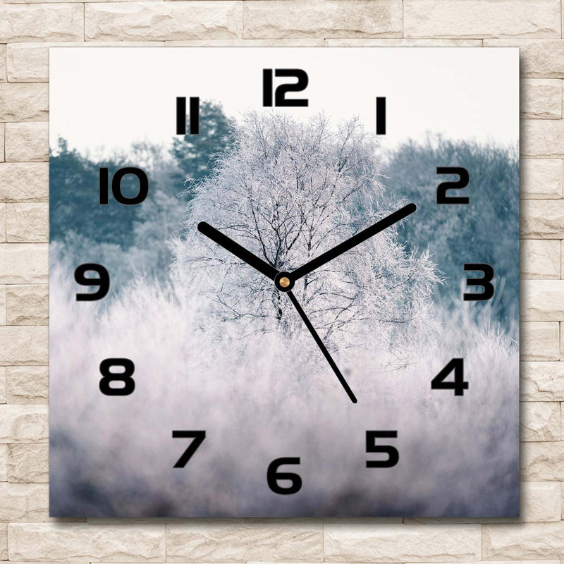 Ji Glass Wall Clock, Black