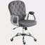 Chaise de bureau en molleton Oramel, chaise de bureau capitonnée avec accoudoirs rembourrés, hauteur réglable et roulettes pivotantes-77221632