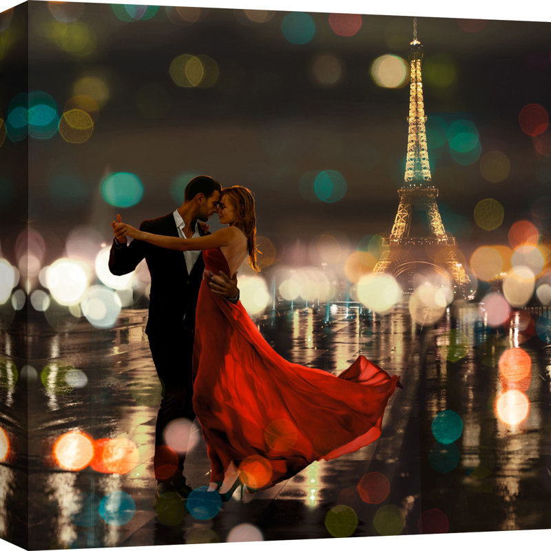 Midnight In Paris by Dianne Loumer - Wrapped Canvas Print, 70cm H x 70cm W x 4cm D