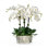 ORCHID IN BRASS PLANTER